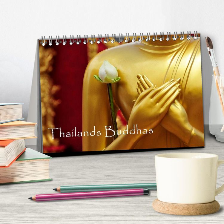 Produktbild: Thailands Buddhas (Tischkalender 2026 DIN A5 quer), CALVENDO Monatskalender