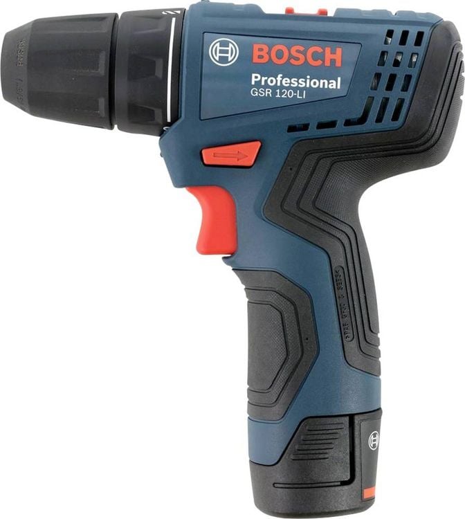 Produktbild: Bosch Professional GSR 120-LI GSR 120-LI Akku-Bohrschrauber 12 V 2.0 Ah Li-Ion inkl. 2. Akku, inkl. Ladeger&auml;t, inkl. Koffer