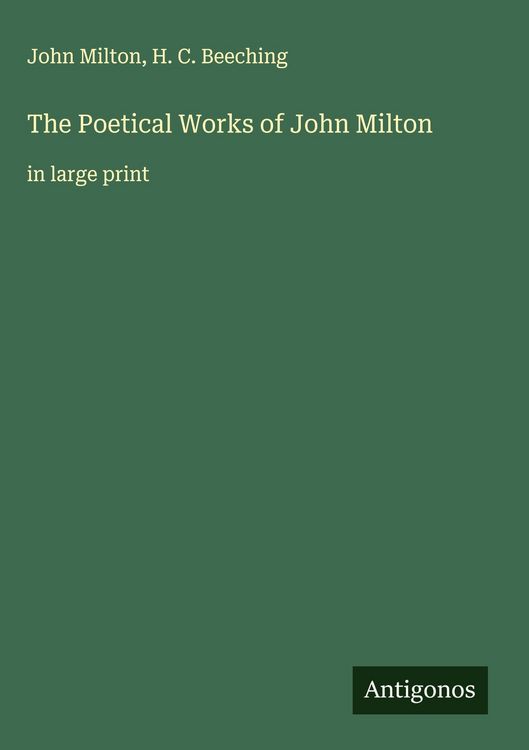 Produktbild: The Poetical Works of John Milton