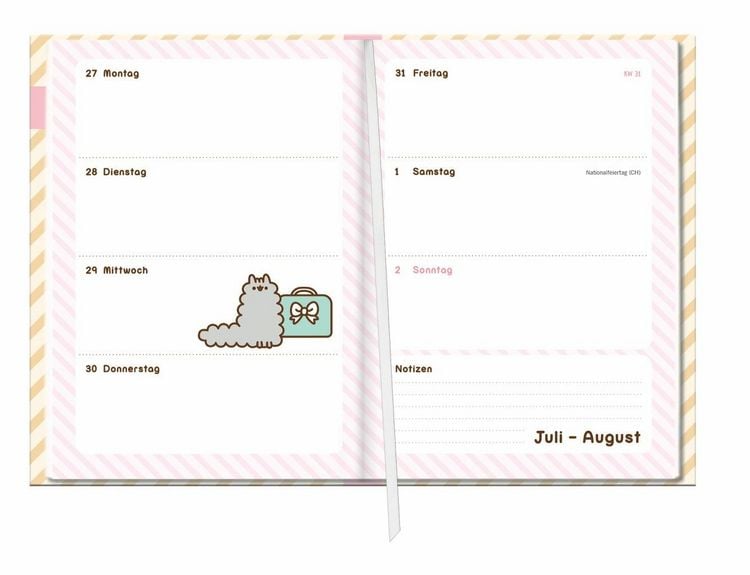 Produktbild: Pusheen 17-Monats-Kalenderbuch A5 2027 - 17 Monate. Von August 2026 bis Dezember 2027