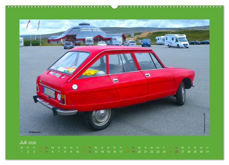 Produktbild: Abenteuer Citroen Ami 8 (hochwertiger Premium Wandkalender 2026 DIN A2 quer), Kunstdruck in Hochglanz