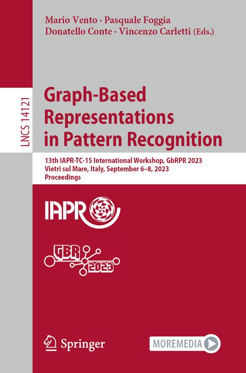Produktbild: Graph-Based Representations in Pattern Recognition