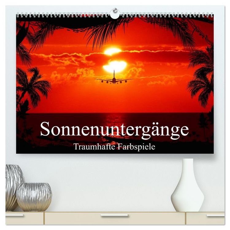 Produktbild: Sonnenunterg&auml;nge &bull; Traumhafte Farbspiele (hochwertiger Premium Wandkalender 2026 DIN A2 quer), Kunstdruck in Hochglanz