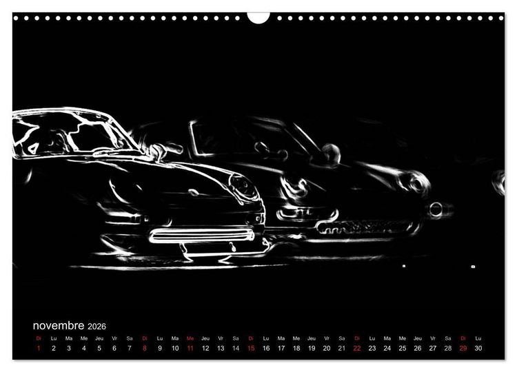 Produktbild: 911 Lignes (Calendrier mural 2026 DIN A3 vertical), CALVENDO calendrier mensuel