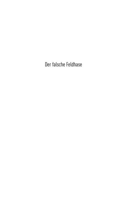 Produktbild: Der falsche Feldhase