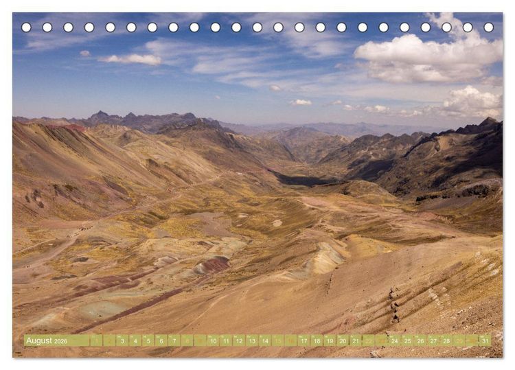 Produktbild: Peru - Bunte Vielfalt von Machu Picchu bis zur Atacama W&uuml;ste (Tischkalender 2026 DIN A5 quer), CALVENDO Monatskalender