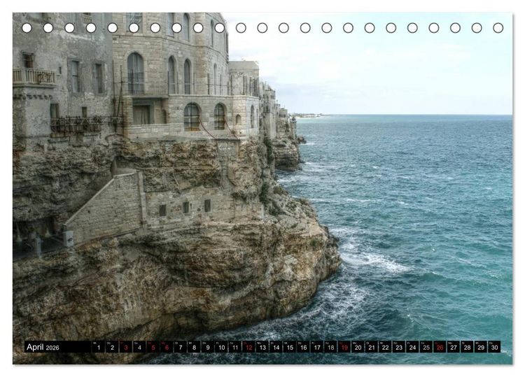 Produktbild: Apulien &ndash; Impressionen (Tischkalender 2026 DIN A5 quer), CALVENDO Monatskalender