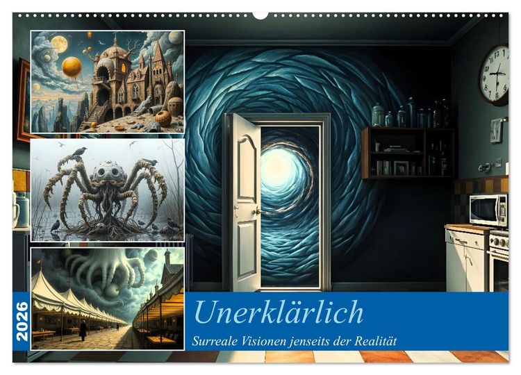 Produktbild: Unerkl&auml;rlich (Wandkalender 2026 DIN A2 quer), CALVENDO Monatskalender