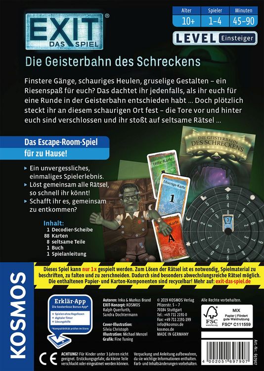 Produktbild: EXIT&reg; - Das Spiel - Die Geisterbahn des Schreckens