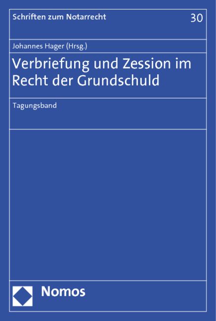 Produktbild: Verbriefung und Zession im Recht der Grundschuld