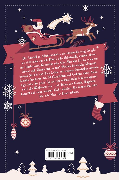 Produktbild: Der literarische Adventskalender. 24 Weihnachtserz&auml;hlungen und Gedichte
