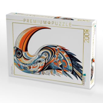Produktbild: CALVENDO Puzzle Pelikan im Tattoo Design | 2000 Teile Lege-Gr&ouml;&szlig;e 90x67cm Foto-Puzzle f&uuml;r gl&uuml;ckliche Stunden
