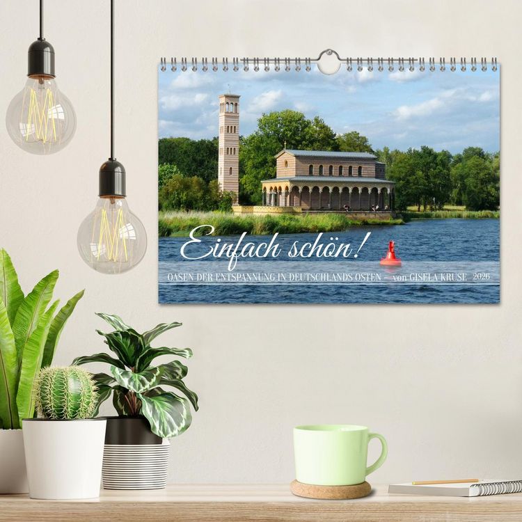 Produktbild: Einfach sch&ouml;n - Oasen der Entspannung in Deutschlands Osten (Wandkalender 2026 DIN A4 quer), CALVENDO Monatskalender
