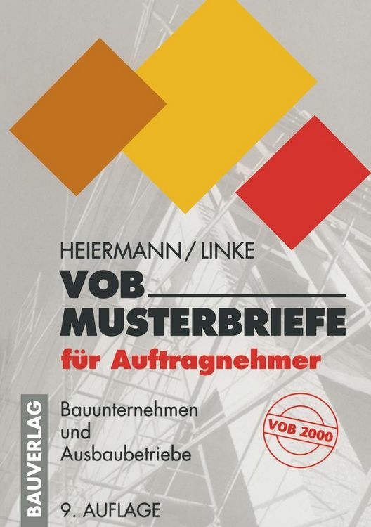 Produktbild: VOB-Musterbriefe f&uuml;r Auftragnehmer