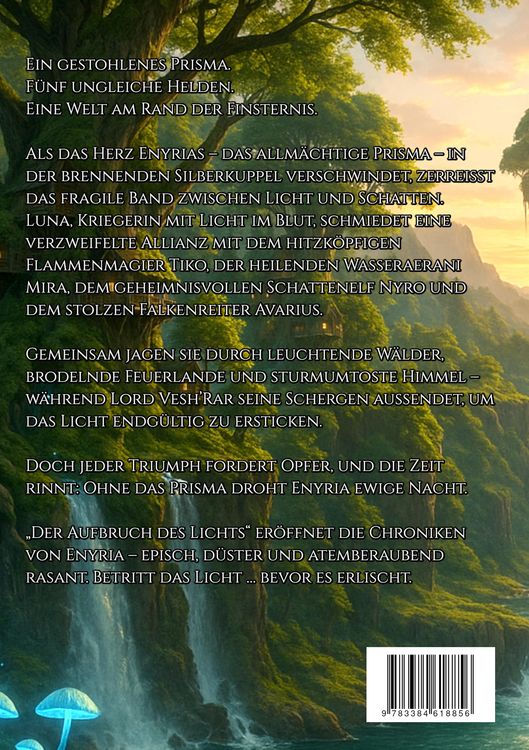 Produktbild: Die Chroniken von Enyria &ndash; Band 1 &ndash; Der Aufbruch des Lichts: High-Fantasy-Abenteuer um ein gestohlenes magisches Prisma