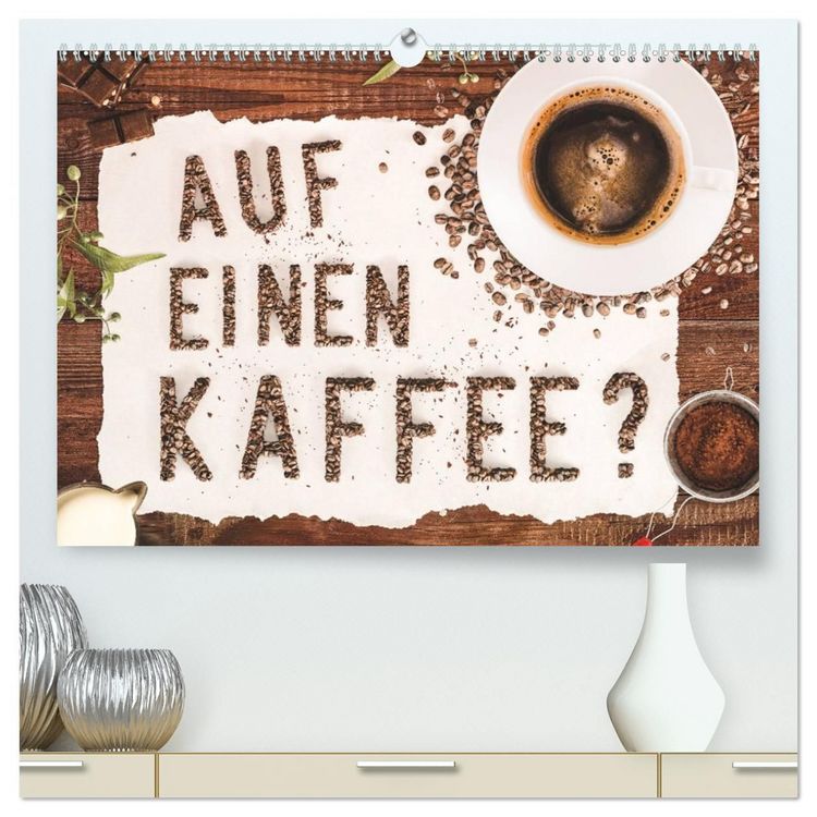 Produktbild: Auf einen Kaffee? (hochwertiger Premium Wandkalender 2027 DIN A2 quer), Kunstdruck in Hochglanz