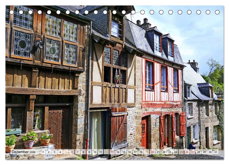 Produktbild: Normandie und Bretagne-faszinierend abwechslungsreich (Tischkalender 2026 DIN A5 quer), CALVENDO Monatskalender