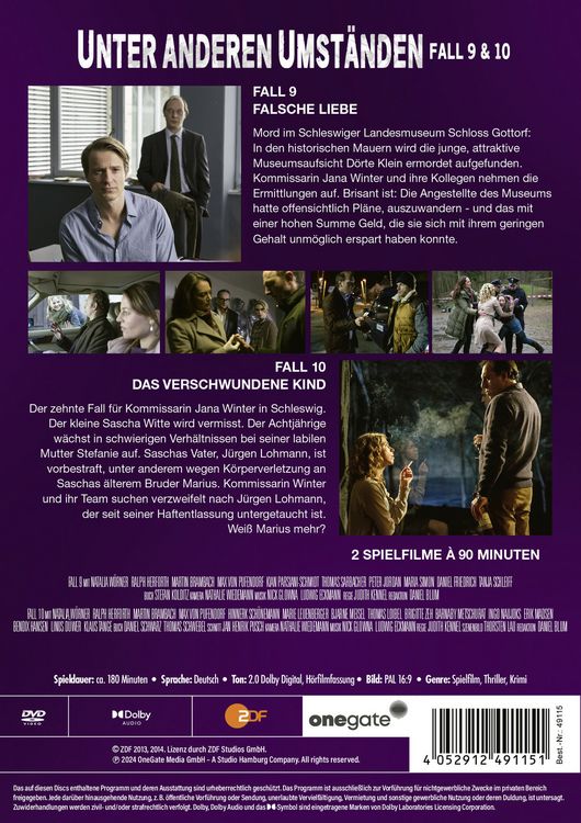 Produktbild: Unter anderen Umst&auml;nden - Fall 9 & 10 [2 DVDs]
