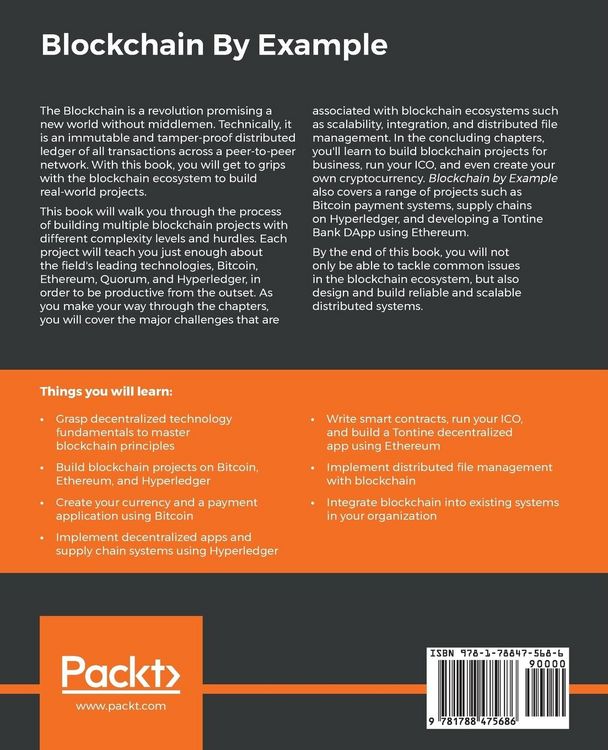Produktbild: Blockchain By Example