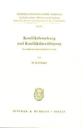 Produktbild: Konfliktforschung und Konfliktbew&auml;ltigung.
