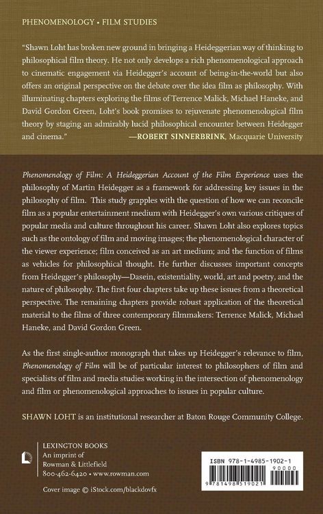 Produktbild: Phenomenology of Film