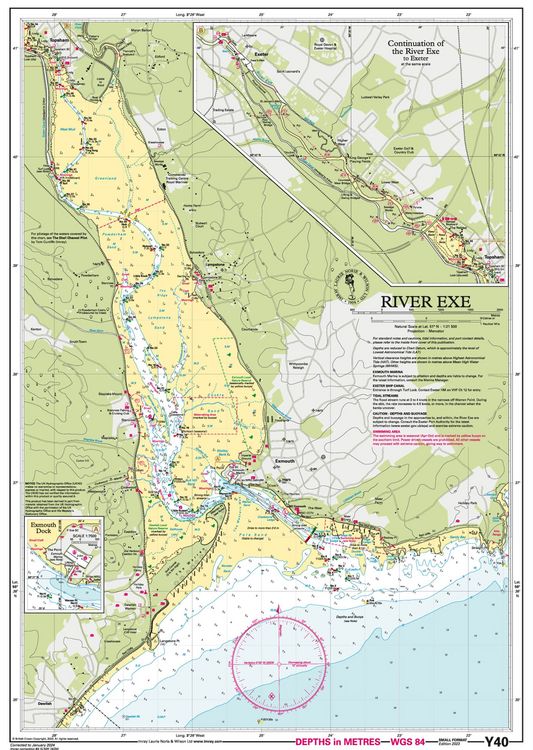Produktbild: Y40 River Exe (Small Format), Imray Chart