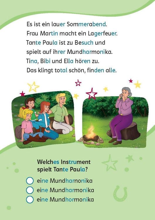 Produktbild: Lesefuchs Bibi & Tina: Leser&auml;tsel Lesestufe 2, Band 1