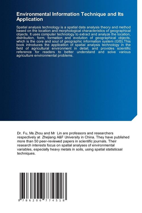 Produktbild: Environmental Information Technique and Its Application