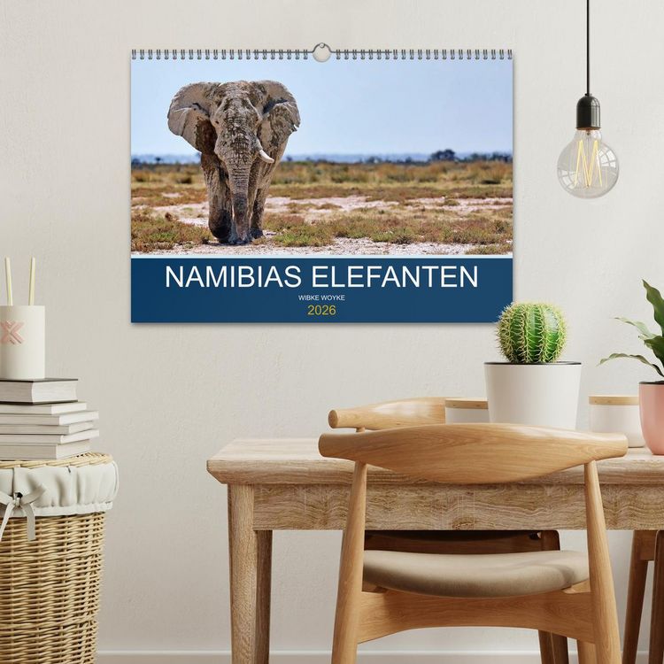 Produktbild: Namibias Elefanten (Wandkalender 2026 DIN A3 quer), CALVENDO Monatskalender