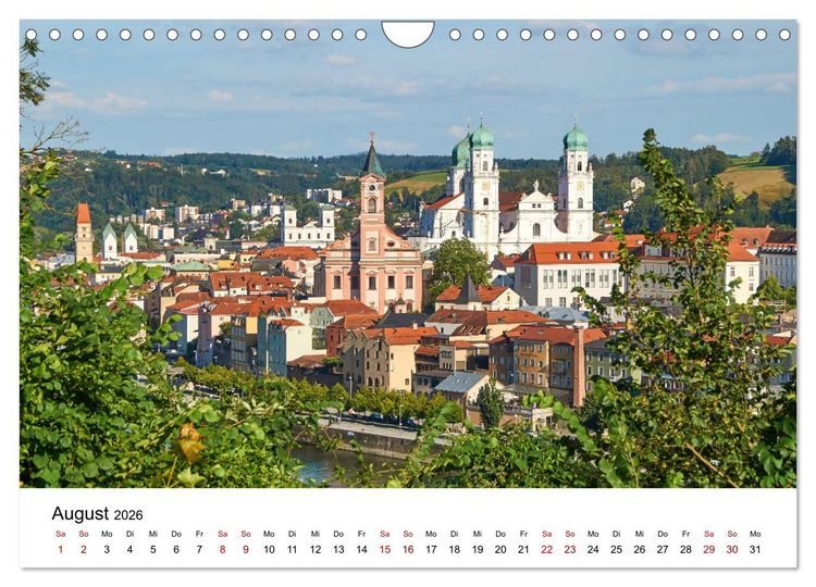 Produktbild: Impressionen aus Passau (Wandkalender 2026 DIN A4 quer), CALVENDO Monatskalender