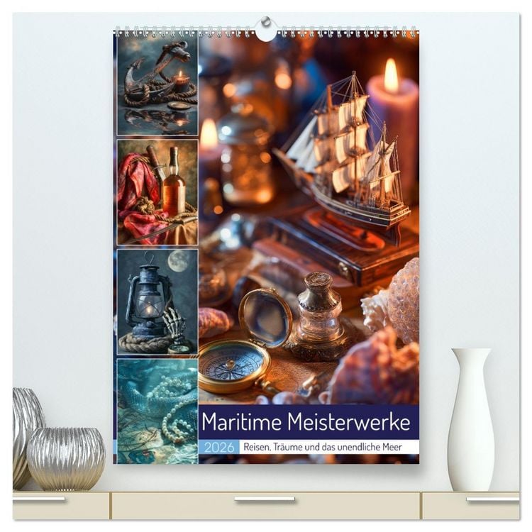 Produktbild: Maritime Meisterwerke (hochwertiger Premium Wandkalender 2026 DIN A2 hoch), Kunstdruck in Hochglanz