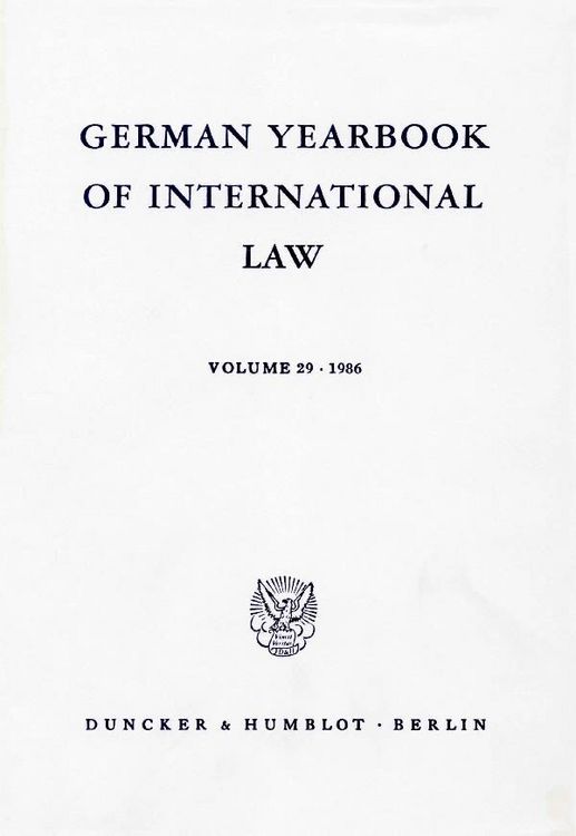 Produktbild: German Yearbook of International Law - Jahrbuch f&uuml;r Internationales Recht.