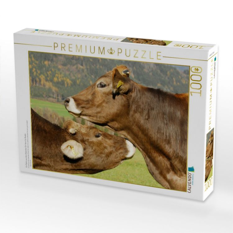 Produktbild: CALVENDO Puzzle Ein Motiv aus dem Kalender Ein Herz f&uuml;r Rinder | 1000 Teile Lege-Gr&ouml;&szlig;e 64x48cm Foto-Puzzle f&uuml;r gl&uuml;ckliche Stunden