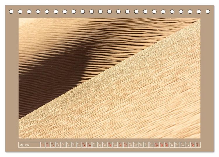 Produktbild: Sand und Schatten (Tischkalender 2026 DIN A5 quer), CALVENDO Monatskalender