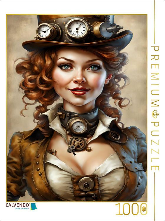 Produktbild: CALVENDO Puzzle Steampunk Cover Girlie | 1000 Teile Lege-Gr&ouml;&szlig;e 64x48cm Foto-Puzzle f&uuml;r gl&uuml;ckliche Stunden