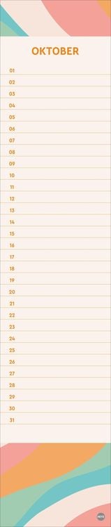 Design Geburtstagskalender Langplaner mini