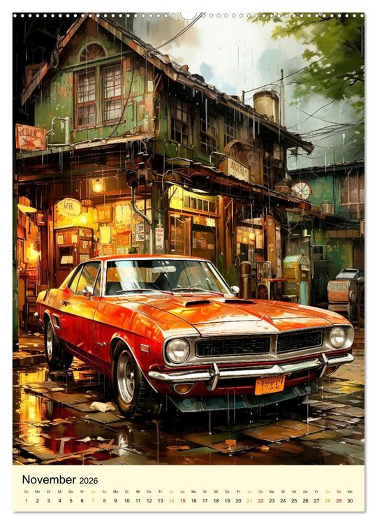 Produktbild: Nostalgic Cars der Traum (Wandkalender 2026 DIN A2 hoch), CALVENDO Monatskalender