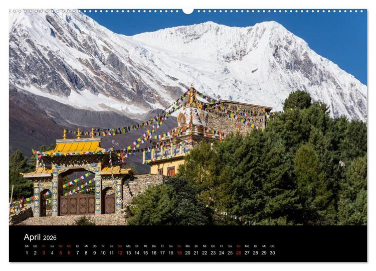 Produktbild: Buddhismus im Himalaya (hochwertiger Premium Wandkalender 2026 DIN A2 quer), Kunstdruck in Hochglanz