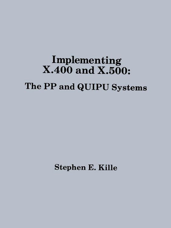 Produktbild: Implementing X.400 and X.500