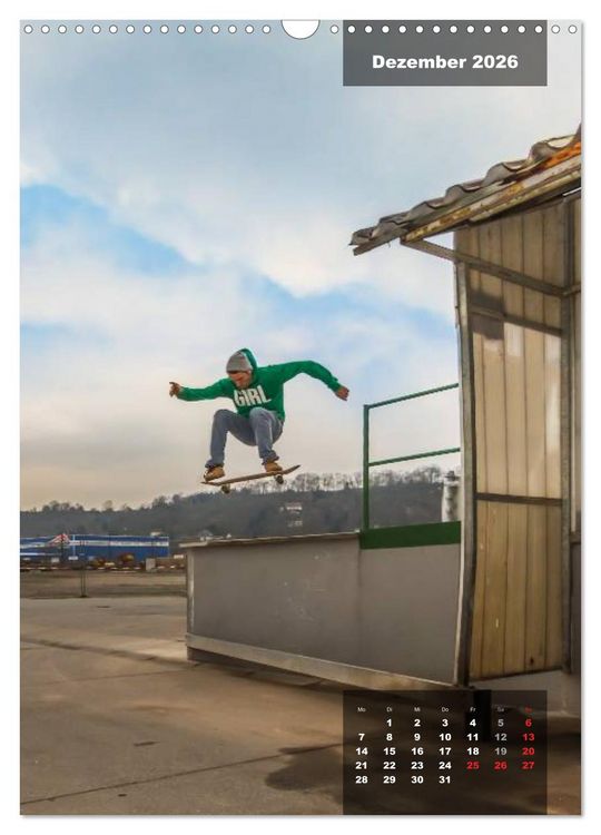 Produktbild: Mit dem Skateboard unterwegs (Wandkalender 2026 DIN A3 hoch), CALVENDO Monatskalender