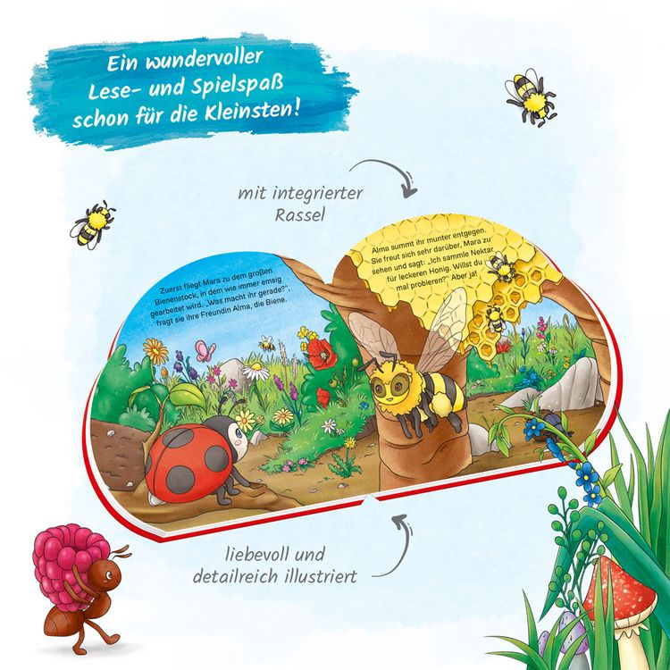 Produktbild: Tr&ouml;tsch Pappenbuch Rasselbuch Mein kleiner Marienk&auml;fer
