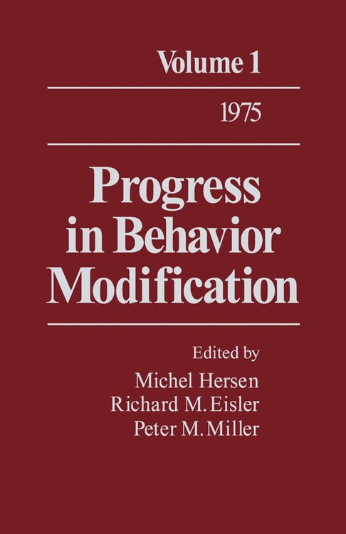 Produktbild: Progress in Behavior Modification