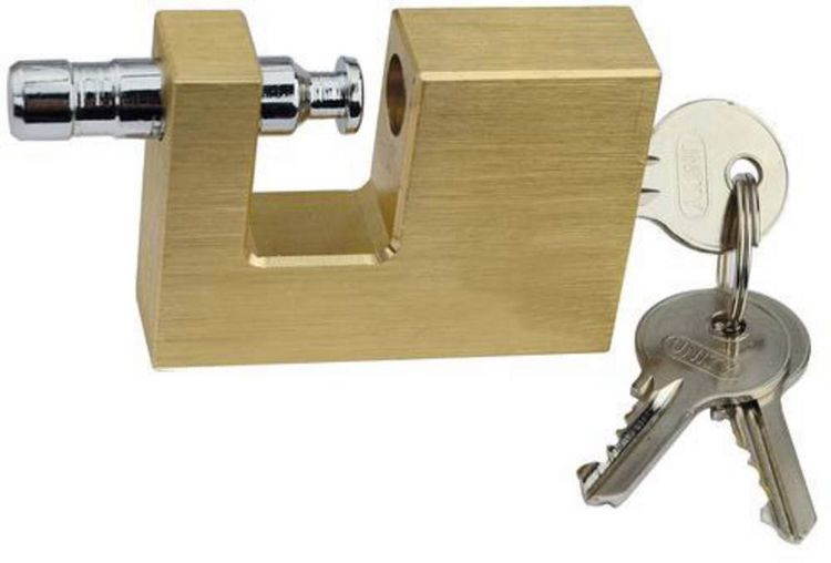 Produktbild: Br&uuml;der Mannesmann M41360 Vorh&auml;ngeschloss 60 mm gleichschlie&szlig;end Gold Profilzylinder-Vorhangschloss