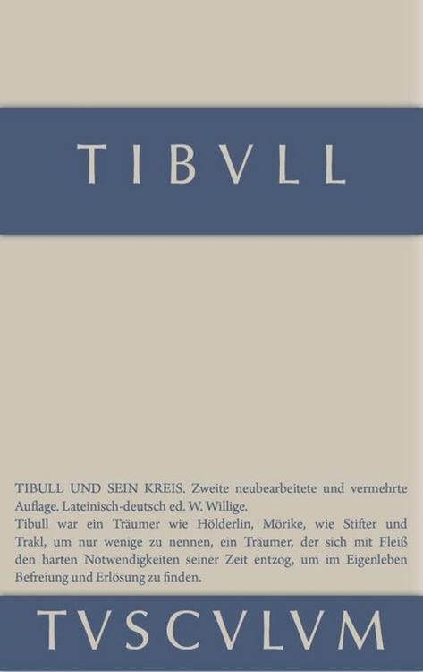 Produktbild: Tibull und sein Kreis