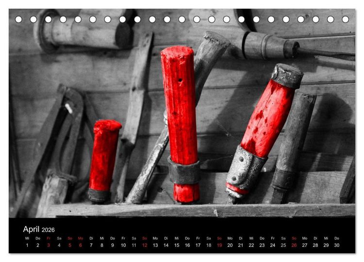 Produktbild: Blickfang in Rot (Tischkalender 2026 DIN A5 quer), CALVENDO Monatskalender