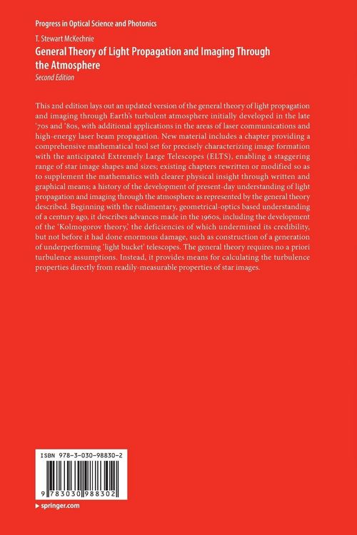 Produktbild: General Theory of Light Propagation and Imaging Through the Atmosphere