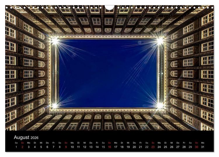Produktbild: Hamburg - Lichter der Nacht (Wandkalender 2026 DIN A3 quer), CALVENDO Monatskalender