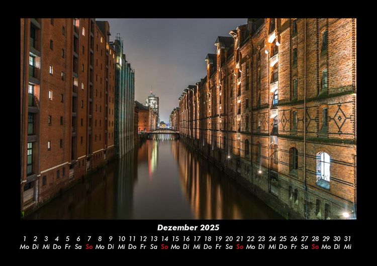 Produktbild: Hamburg 2025 Fotokalender DIN A3