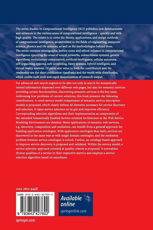 Produktbild: Discovery and Selection of Semantic Web Services