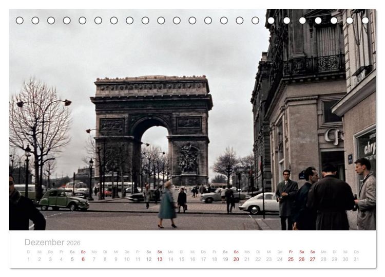 Produktbild: Paris - Historische Ansichten (Tischkalender 2026 DIN A5 quer), CALVENDO Monatskalender